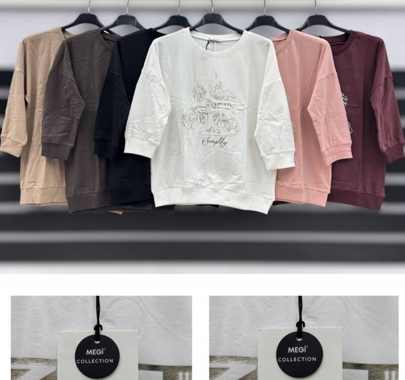 Bluzki damskie Roz S-XL, Mix Kolor Paczka 12 szt